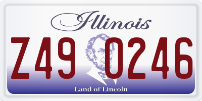 IL license plate Z490246