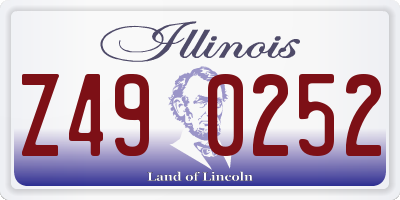 IL license plate Z490252