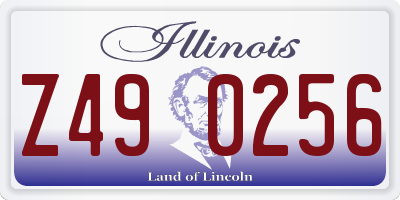 IL license plate Z490256