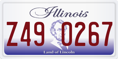 IL license plate Z490267
