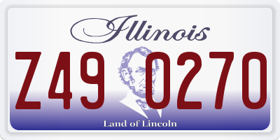 IL license plate Z490270