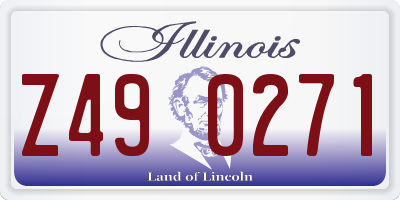 IL license plate Z490271