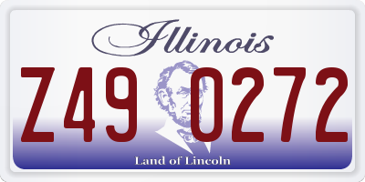 IL license plate Z490272