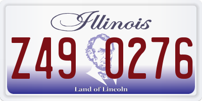 IL license plate Z490276