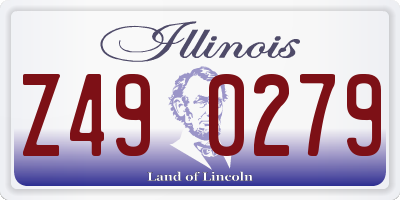 IL license plate Z490279
