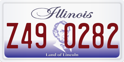 IL license plate Z490282