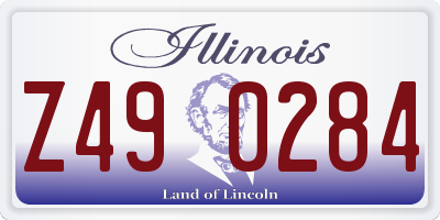 IL license plate Z490284