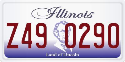 IL license plate Z490290