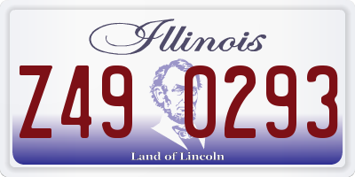 IL license plate Z490293