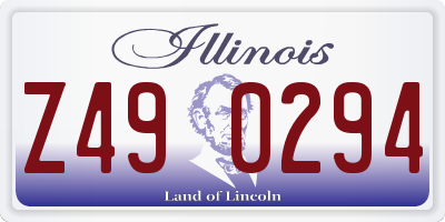 IL license plate Z490294