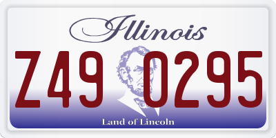 IL license plate Z490295