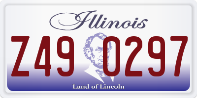 IL license plate Z490297