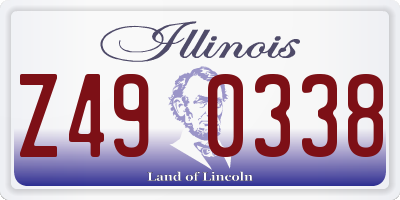 IL license plate Z490338