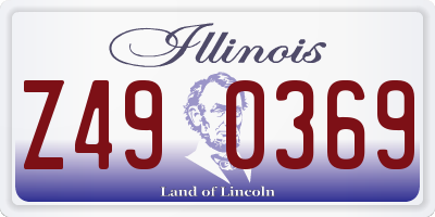 IL license plate Z490369