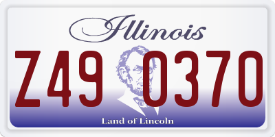 IL license plate Z490370