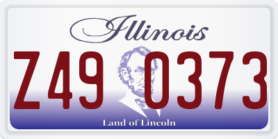 IL license plate Z490373