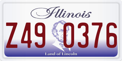 IL license plate Z490376
