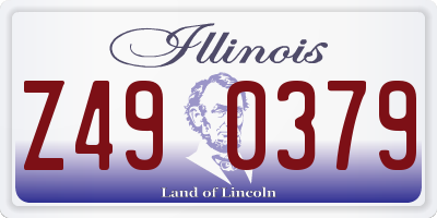 IL license plate Z490379