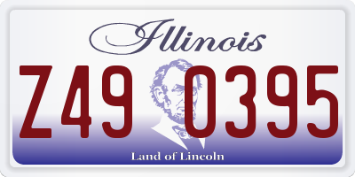 IL license plate Z490395