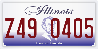 IL license plate Z490405