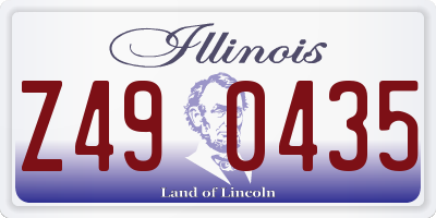 IL license plate Z490435
