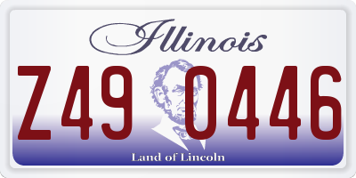 IL license plate Z490446