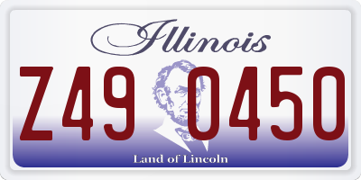 IL license plate Z490450