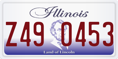 IL license plate Z490453