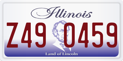 IL license plate Z490459