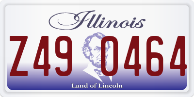 IL license plate Z490464