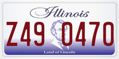 IL license plate Z490470