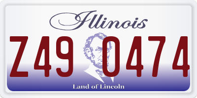 IL license plate Z490474