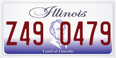 IL license plate Z490479