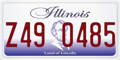 IL license plate Z490485