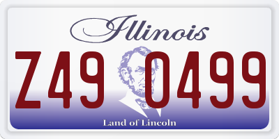 IL license plate Z490499