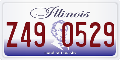 IL license plate Z490529