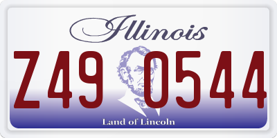 IL license plate Z490544