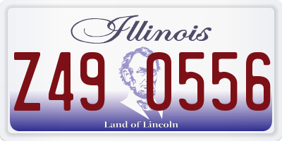 IL license plate Z490556
