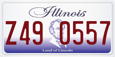 IL license plate Z490557