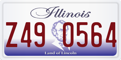 IL license plate Z490564