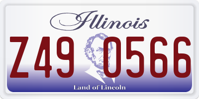 IL license plate Z490566
