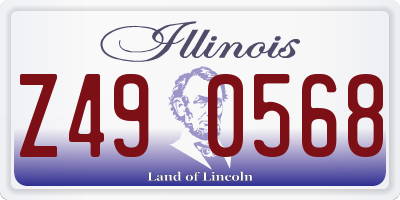 IL license plate Z490568