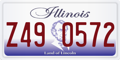 IL license plate Z490572