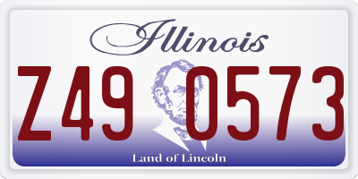 IL license plate Z490573