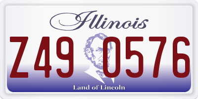 IL license plate Z490576
