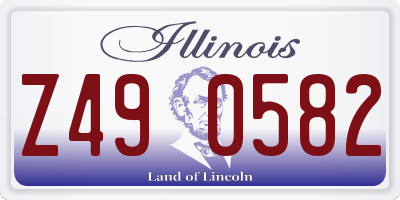 IL license plate Z490582