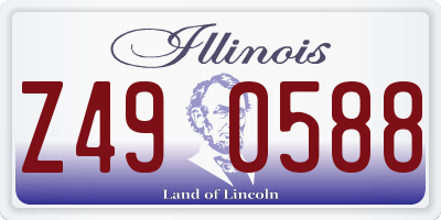 IL license plate Z490588
