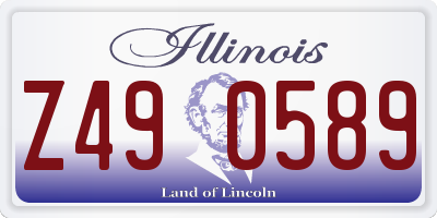 IL license plate Z490589