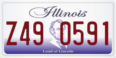 IL license plate Z490591
