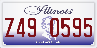 IL license plate Z490595